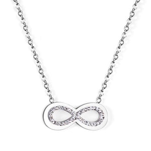Aesthetic Classic Simple Charm Collier Shiny Cubic Zirconia Women Pendant Necklace For Office Dailywear Christmas