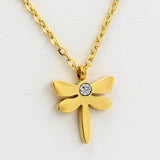 Fashion Pendants Necklaces For Women Girl Baby Gold Insect Choker Link Chain Pendant Necklace-201701