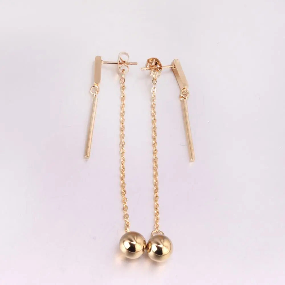 Tassel Dangle Earrings For Women Stainless Steel Drop Earings 2020 Fashion Jewelry aretes de mujer bricos wholesale asonjewelry