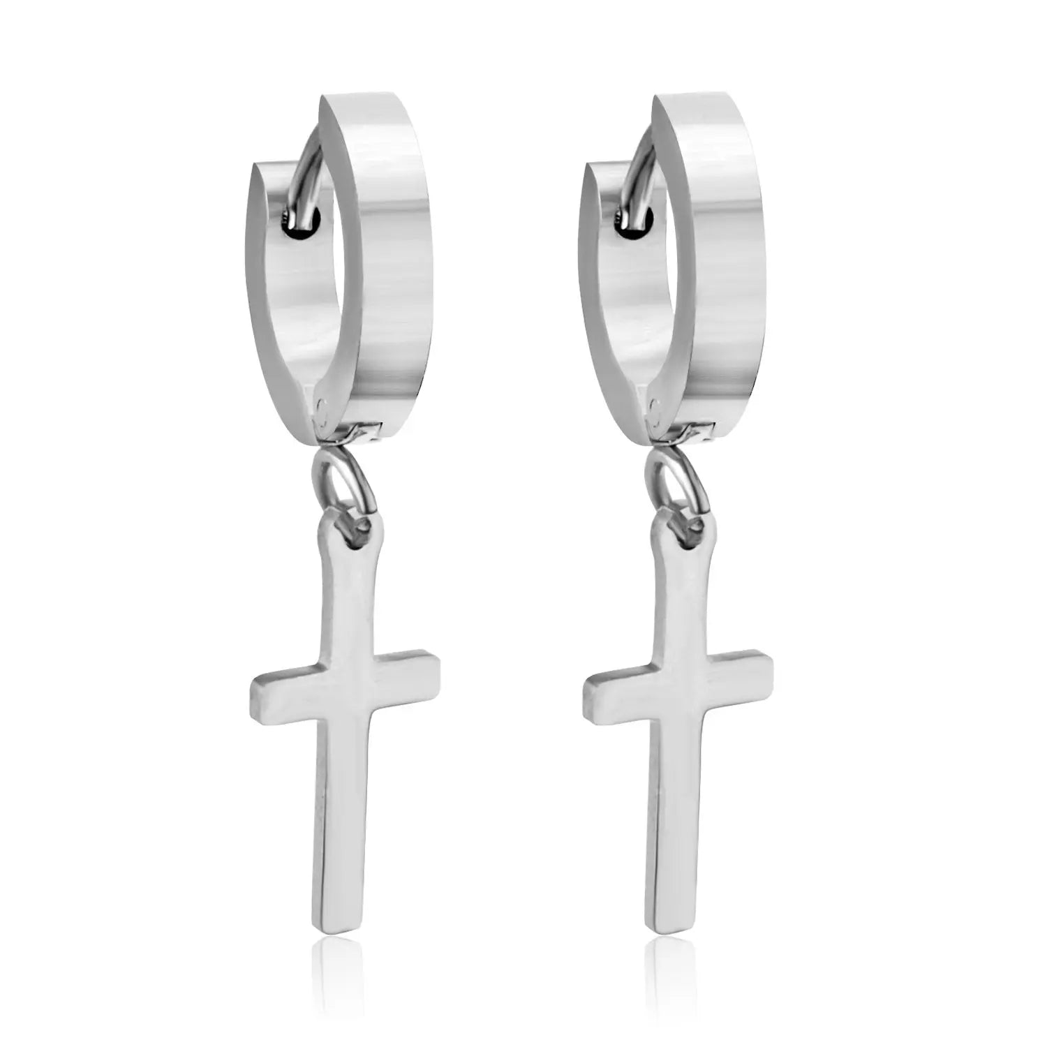 Hoop Earrings For Women Cross Fashion Jewelry Stainless Steel 2020 Earings Jewellery pendientes oorbellen Bricos asonjewelry