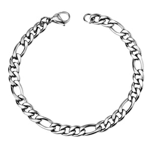 ASON 7mm Cuban Link Chain Bracelets Stainless Steel Gold Color for Men Women Party Gift Fashion Bangle Jewelry Boho
