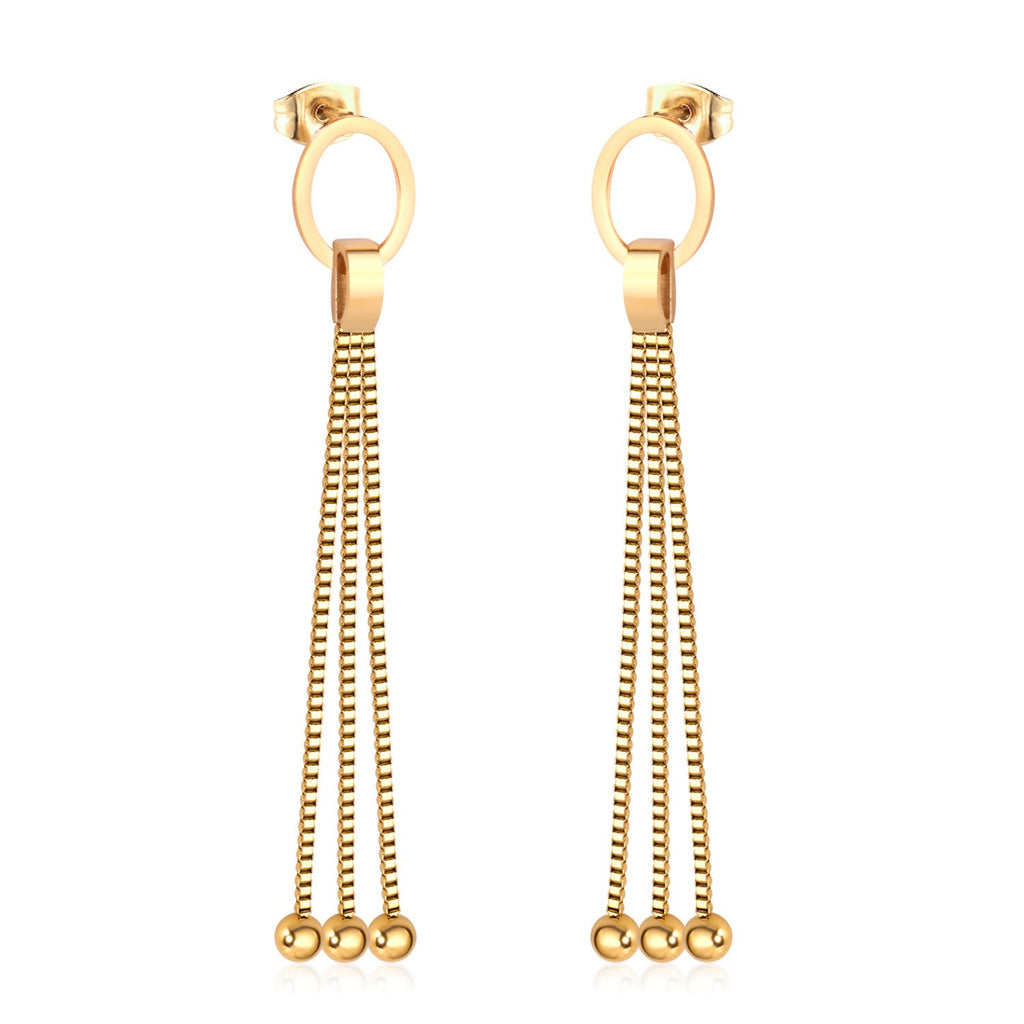 Coréen gland rond boucle d'oreille pour les femmes en acier inoxydable 316L boucles d'oreilles femmes bijoux boucles d'oreilles aretes en gros