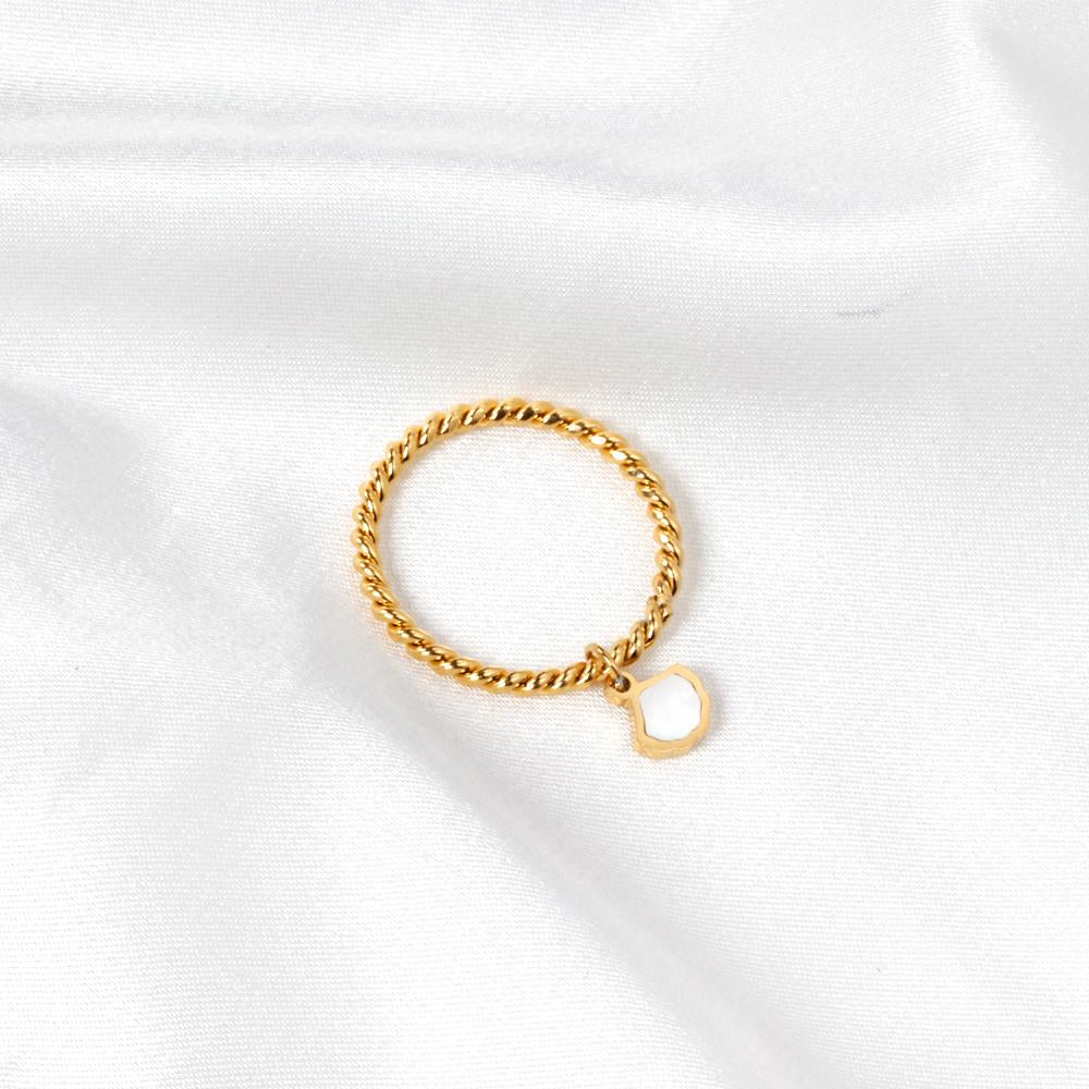 ASON Trendy Shell Charm Ring Gold Color 316L Stainless Steel Rings Unusual Fashion Jewelry for Women Gift Accessories asonjewelry