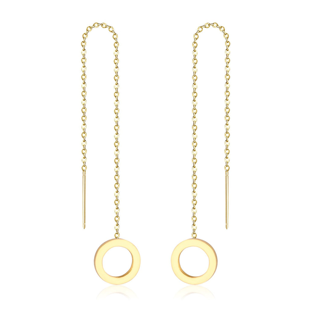 ASON Korean Statement Long Tassel Drop Dangle Earrings 2022 for Women Stainless Steel Earring Set Female Fashion Jewelry