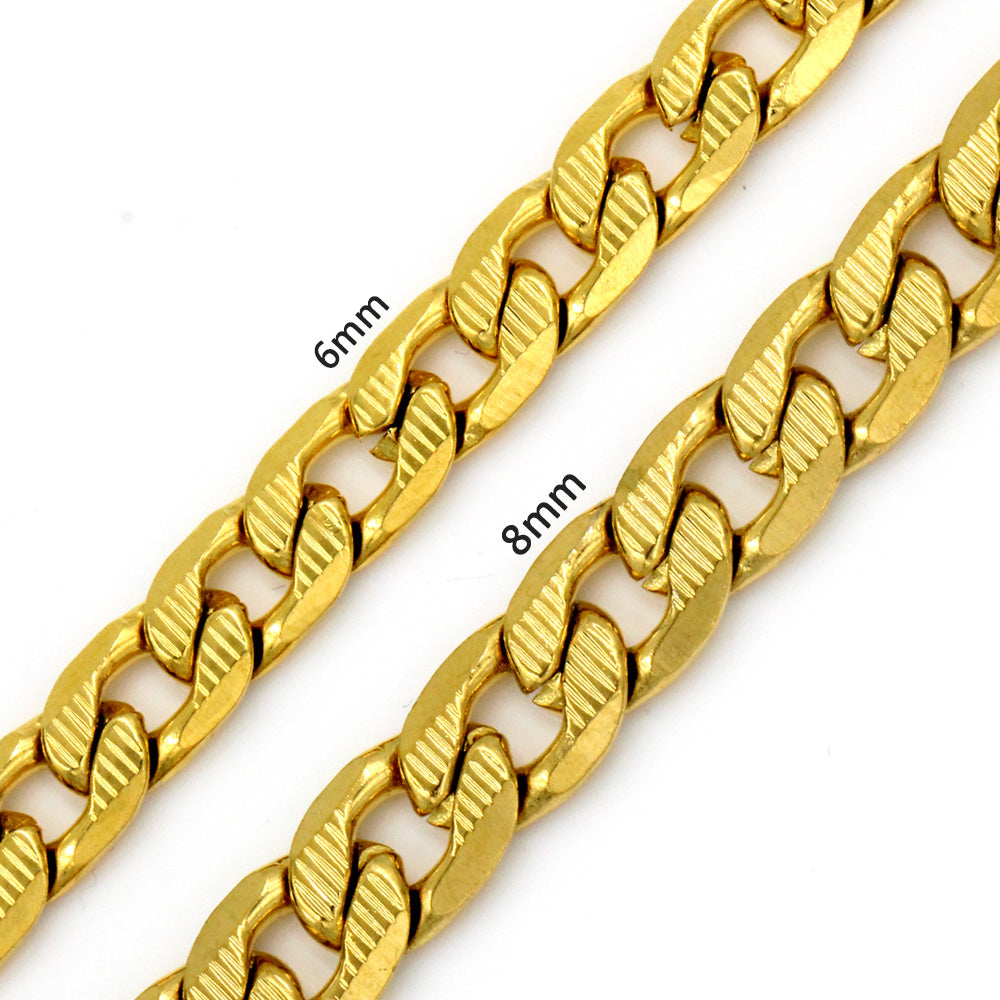 Stylish 6mm & 8mm &10mm mixed color & gold & steel color inside horizontal long necklace DIY matching chain asonjewelry