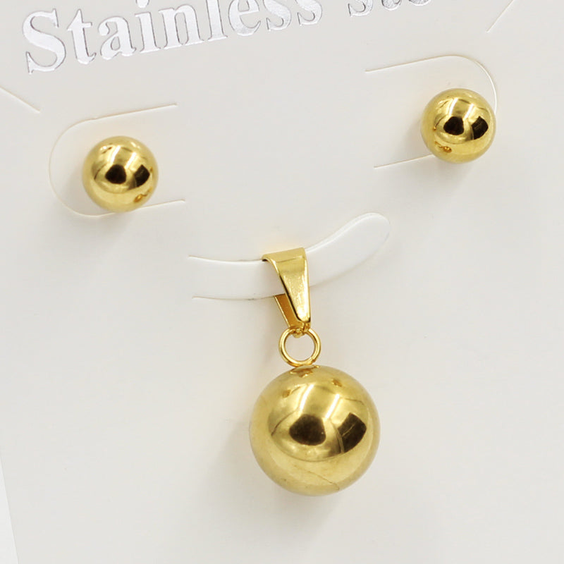 Minimalist Sleek Orb Jewelry Set asonjewelry