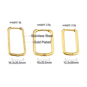 Hebilla de oreja rectangular