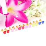 12 pairs steel/plum color mix stud earrings