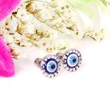 12 pairs Steel / Goldtone Screw In Glitter Cat Eye Earrings