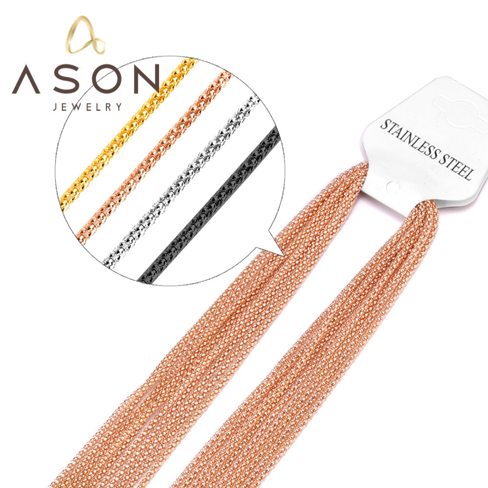 ASON 10pcs / 2mm*45~60cm Corn With Chain asonjewelry