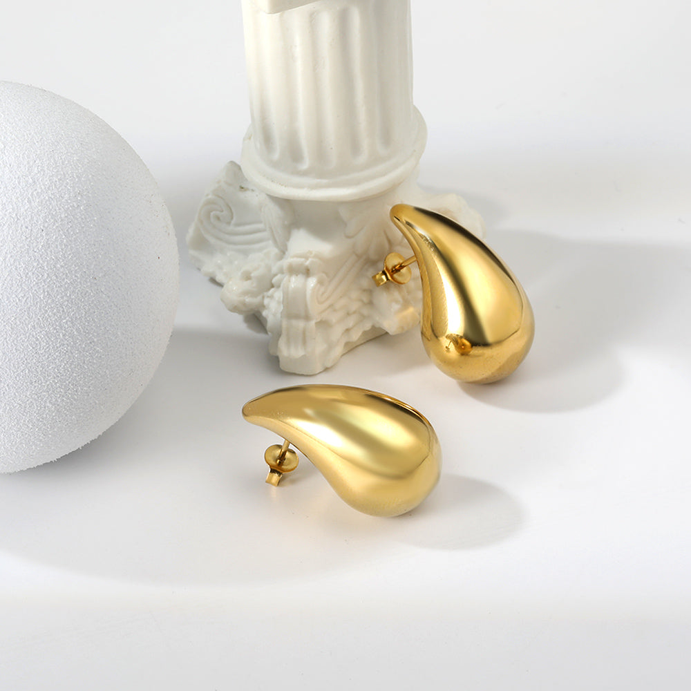 Spring 2024 20mm~30mm Drop Oval Earrings asonjewelry