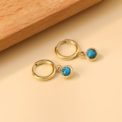 1.6x11mm circle and semi-circle stud earrings asonjewelry