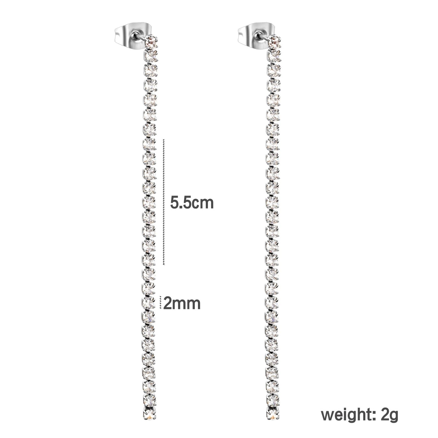 2mm/3mm/4mm round white diamonds/mixed color diamonds 5.5cm asonjewelry