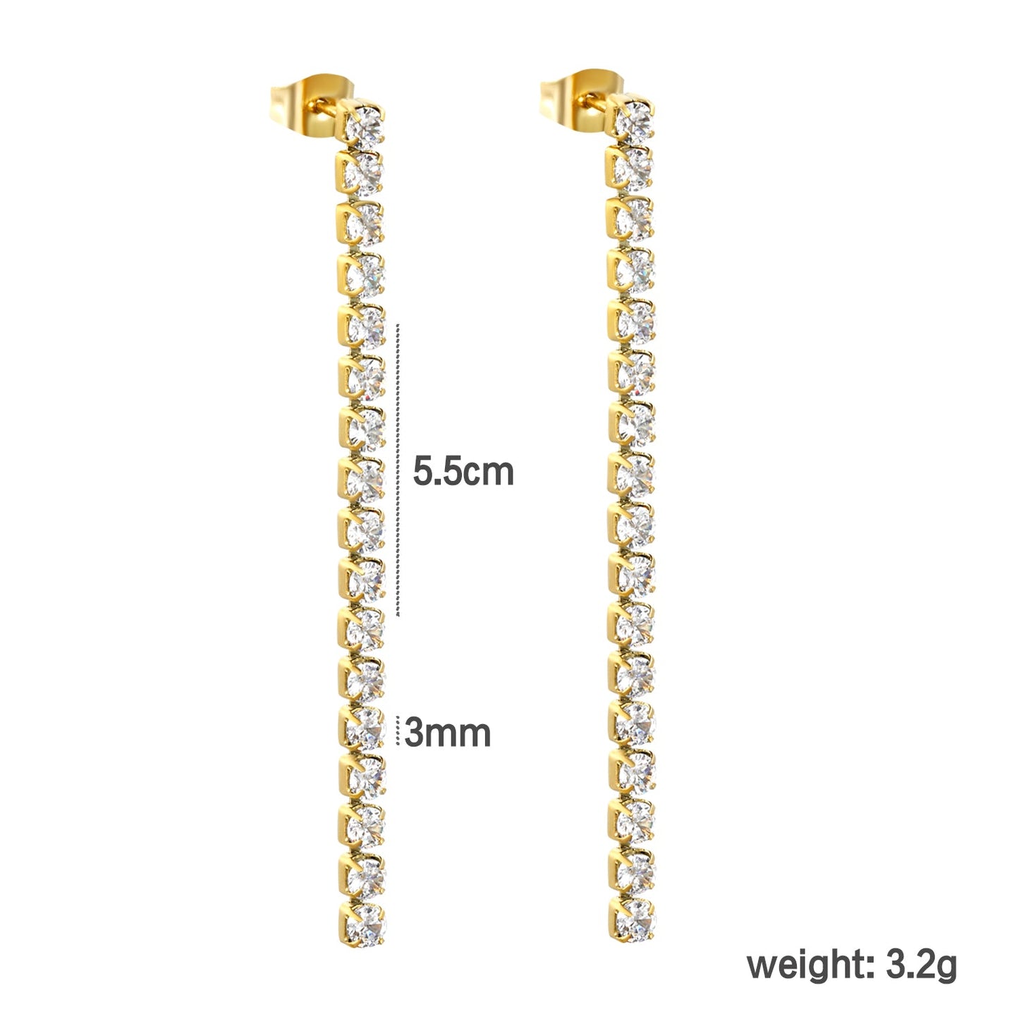 2mm/3mm/4mm round white diamonds/mixed color diamonds 5.5cm asonjewelry