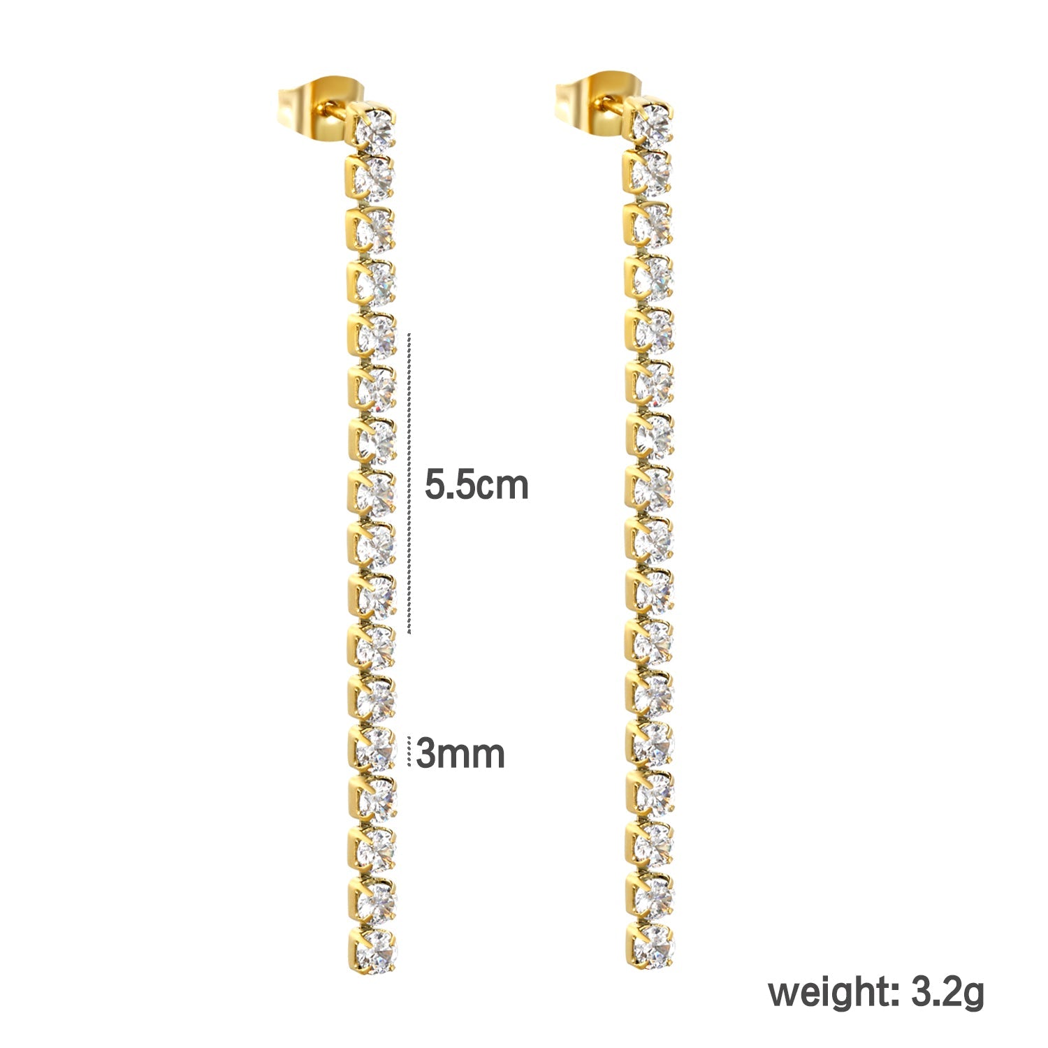 2mm/3mm/4mm round white diamonds/mixed color diamonds 5.5cm asonjewelry