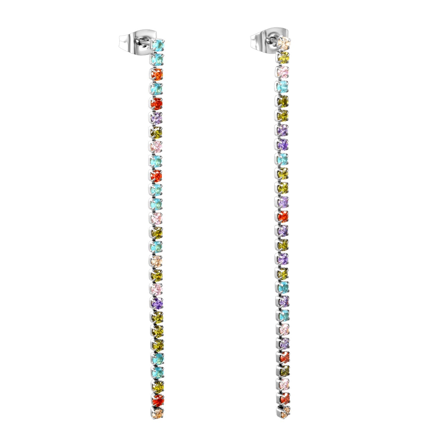 2mm/3mm/4mm round white diamonds/mixed color diamonds 5.5cm asonjewelry