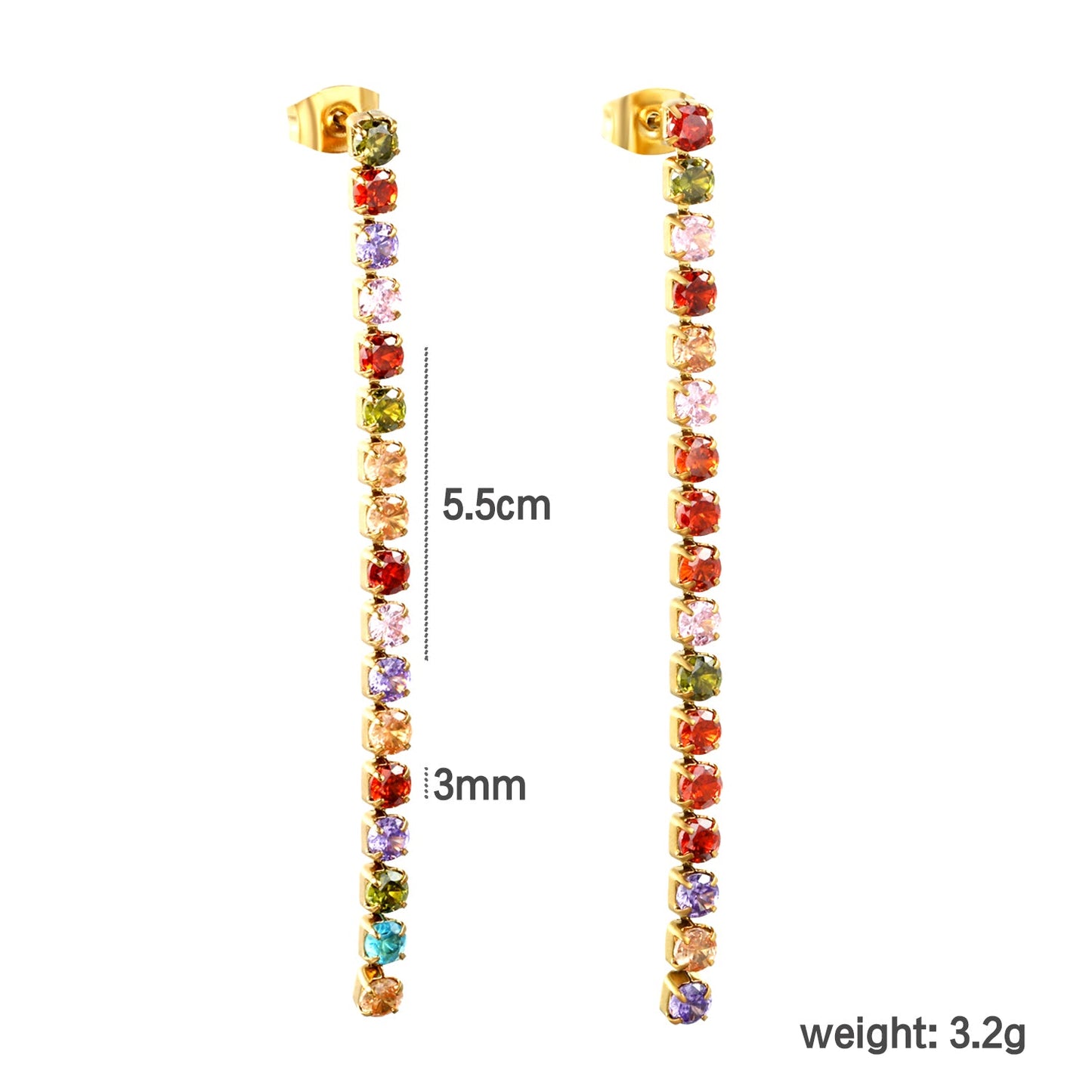 2mm/3mm/4mm round white diamonds/mixed color diamonds 5.5cm asonjewelry