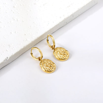 2x12.7mm circle with shaped earrings asonjewelry