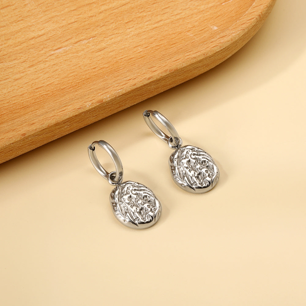 2x12.7mm circle with shaped earrings asonjewelry