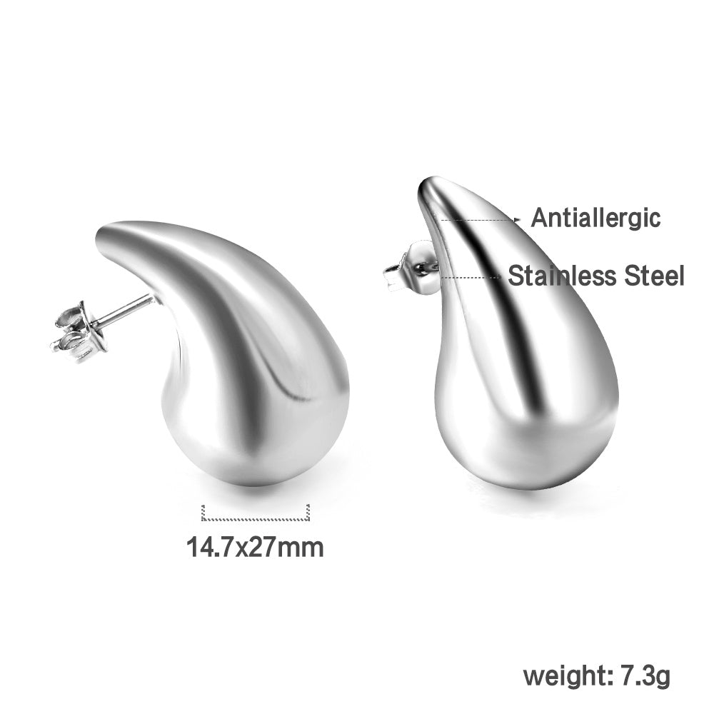 Spring 2024 20mm~30mm Drop Oval Earrings asonjewelry