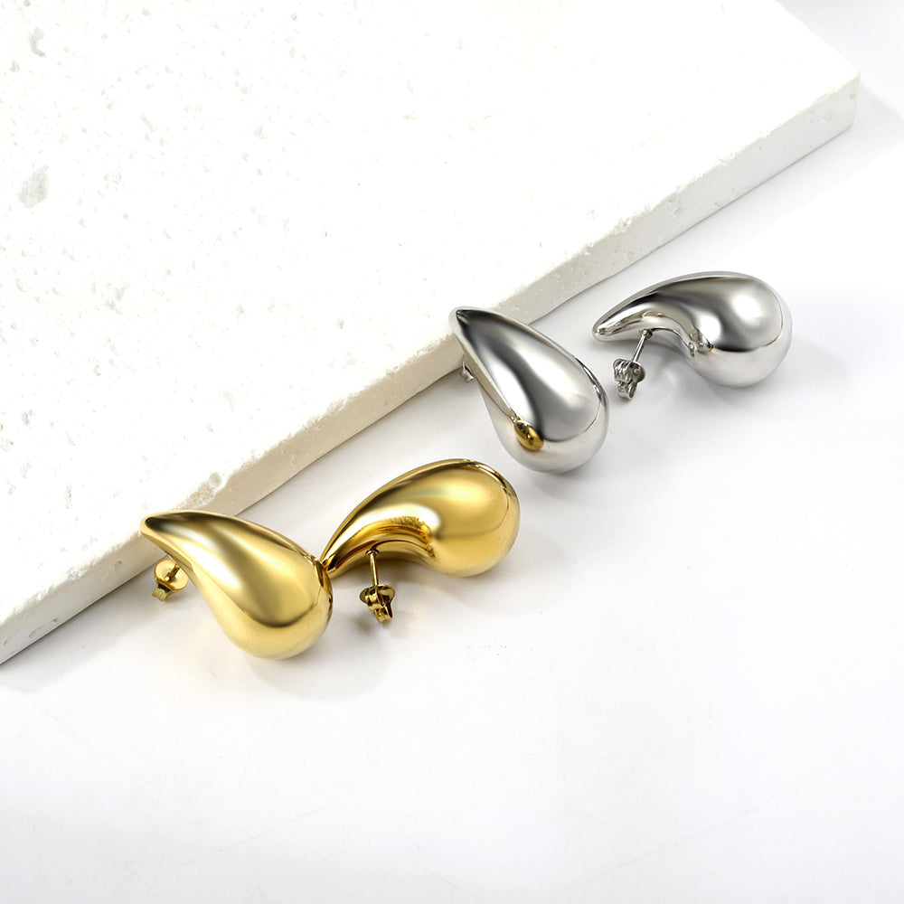 Spring 2024 20mm~30mm Drop Oval Earrings asonjewelry