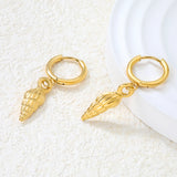 2.0*Inside 10mm earring+6.5*15mm starfish accessories earrings gold color