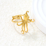 Gold Octopus Open Ring