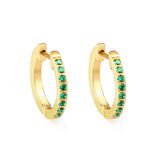 Boucles d'oreilles rondes avec diamants 1,8*15*16mm