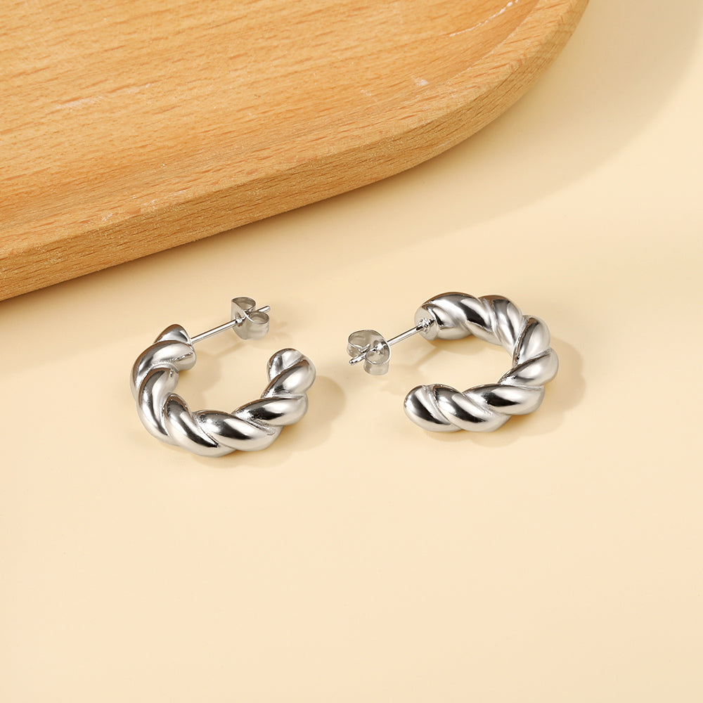 Open semicircle ear buckle 6.5*23mm asonjewelry