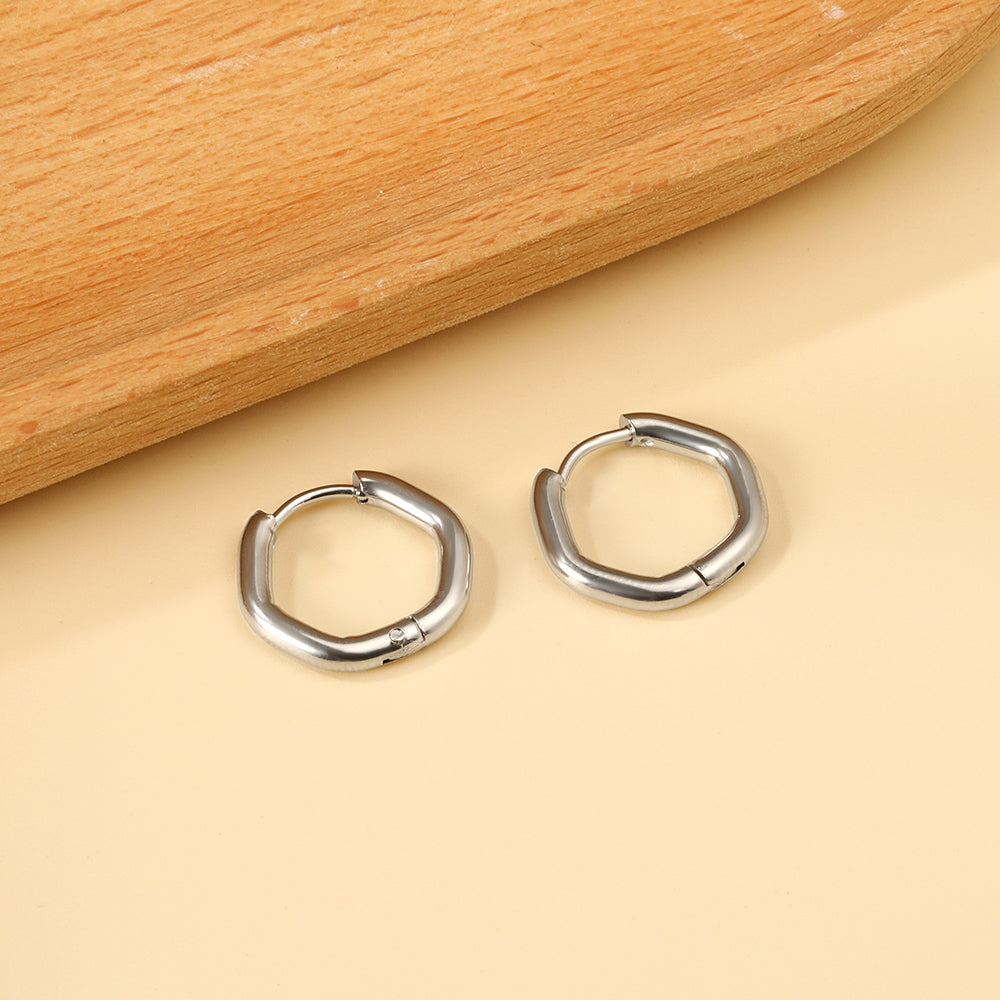 Hexagonal ear buckle 2.5*16.8*15.4mm asonjewelry