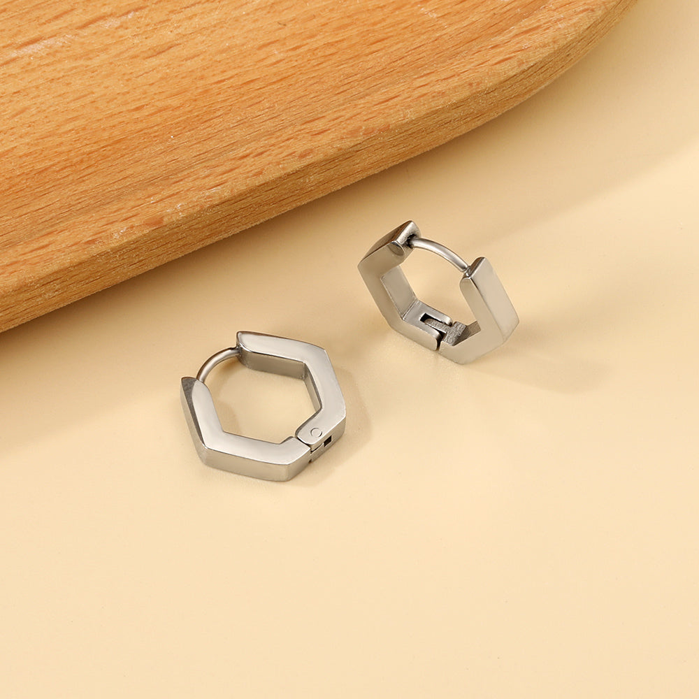 Hexagonal ear buckle 2.9*16*14.3mm asonjewelry