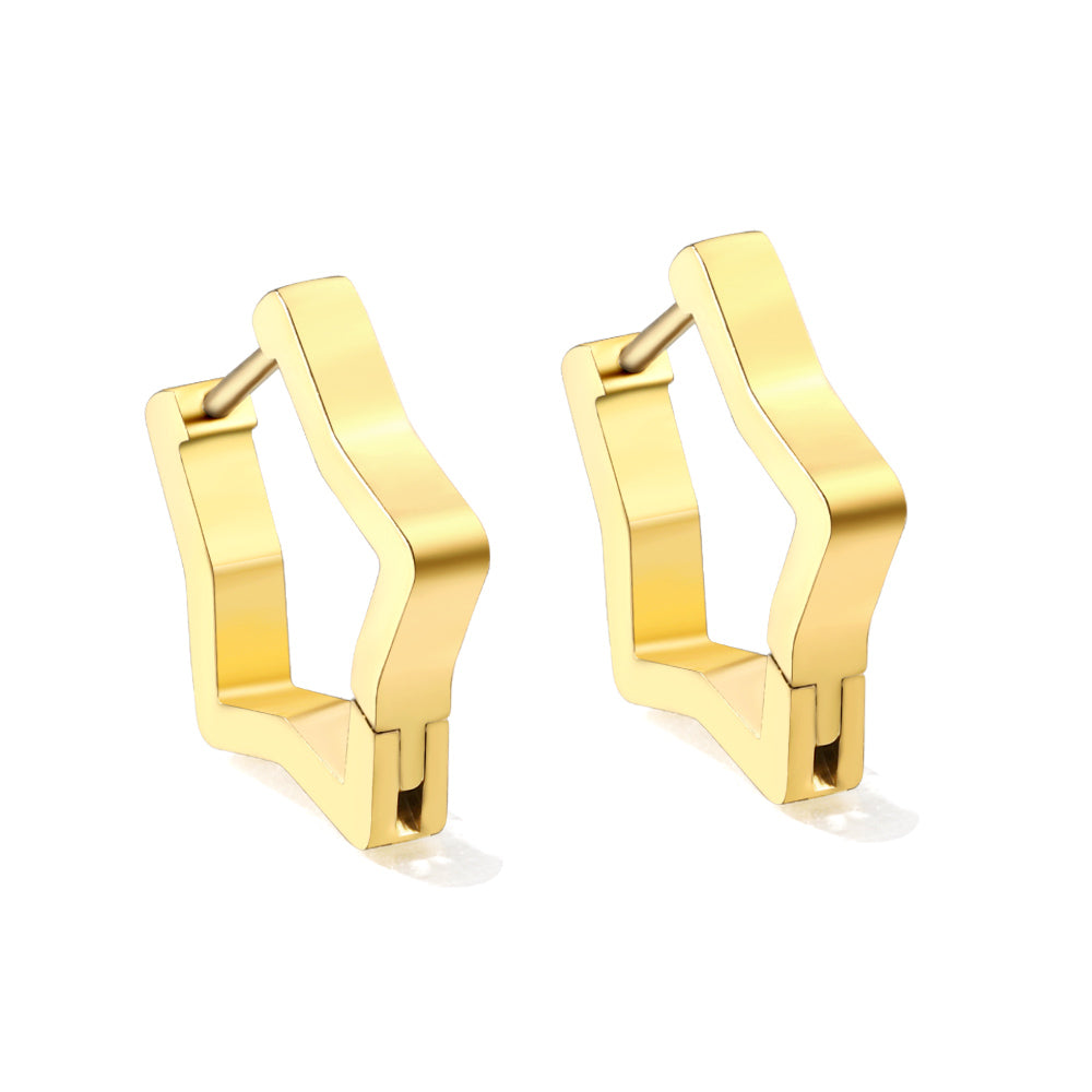 Star earrings 2.8*18*17.7mm asonjewelry