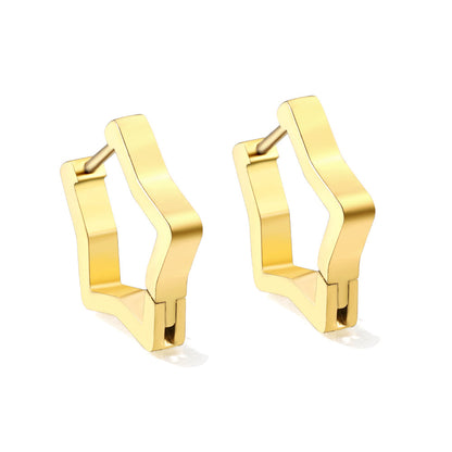 Star earrings 2.8*18*17.7mm asonjewelry