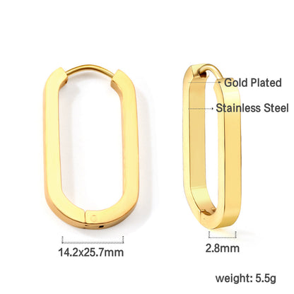 Oval ear buckle 2.8*14*25.7mm asonjewelry