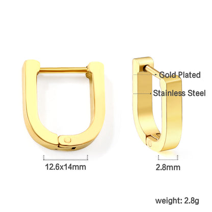 U-shaped ear buckle 2.8*12.6*14mm asonjewelry