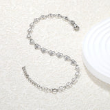 7.4 x 6mm heart-shaped accessory, 20+5cm, bracelet, steel color/gold color