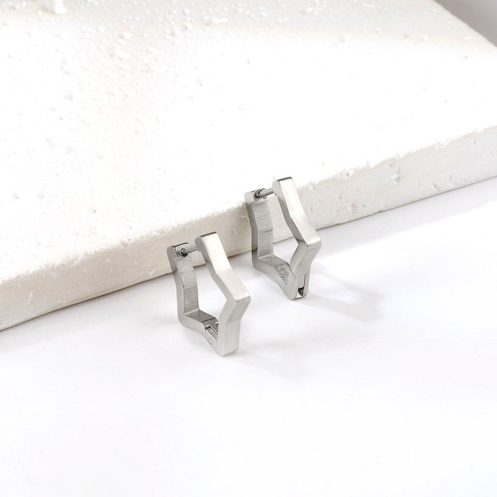 Star earrings 2.8*18*17.7mm asonjewelry