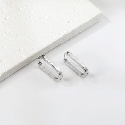 Oval ear buckle 2.8*14*25.7mm asonjewelry