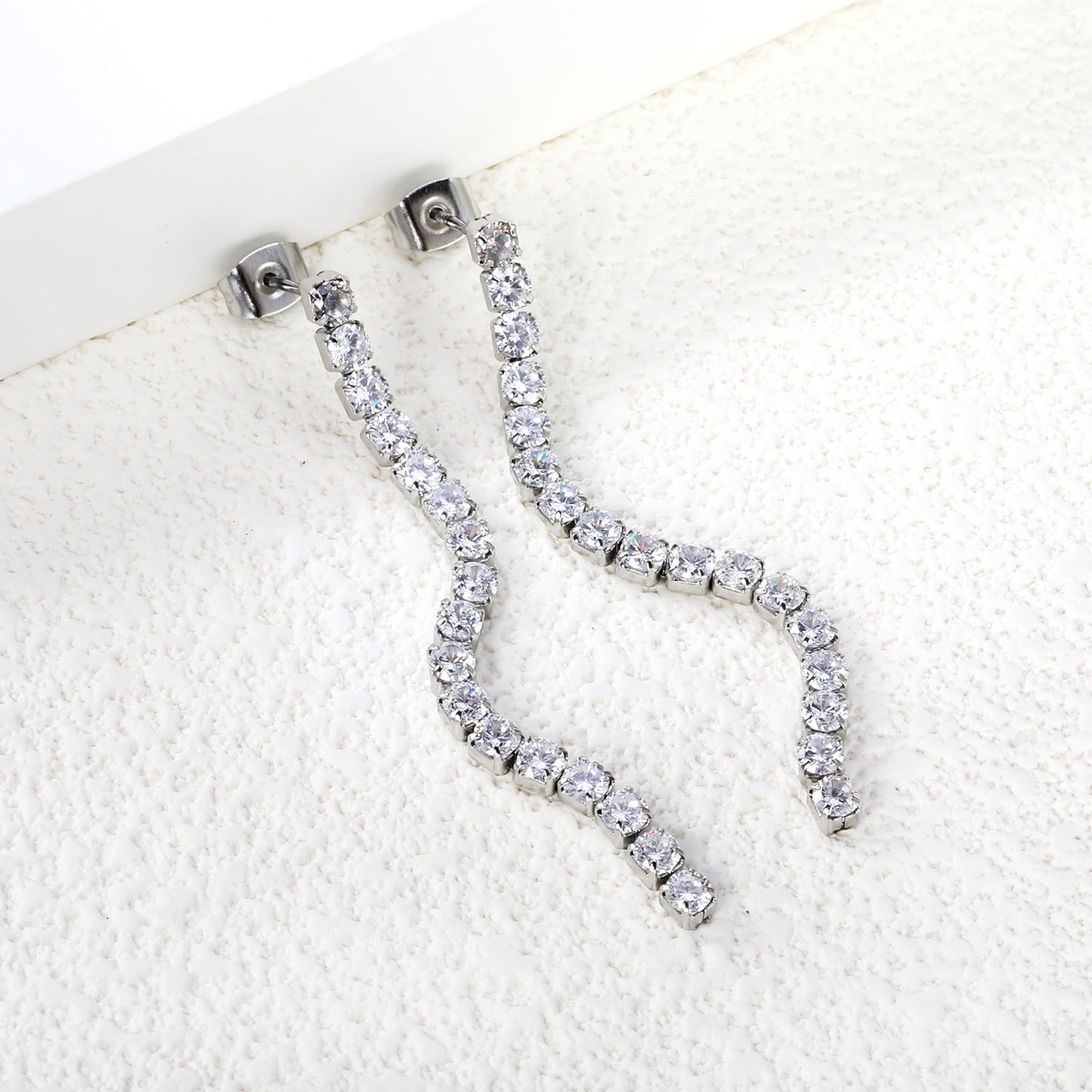 2mm/3mm/4mm round white diamonds/mixed color diamonds 5.5cm asonjewelry