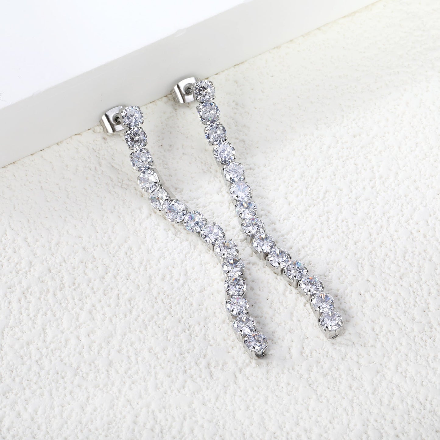 2mm/3mm/4mm round white diamonds/mixed color diamonds 5.5cm asonjewelry