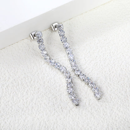 2mm/3mm/4mm round white diamonds/mixed color diamonds 5.5cm asonjewelry