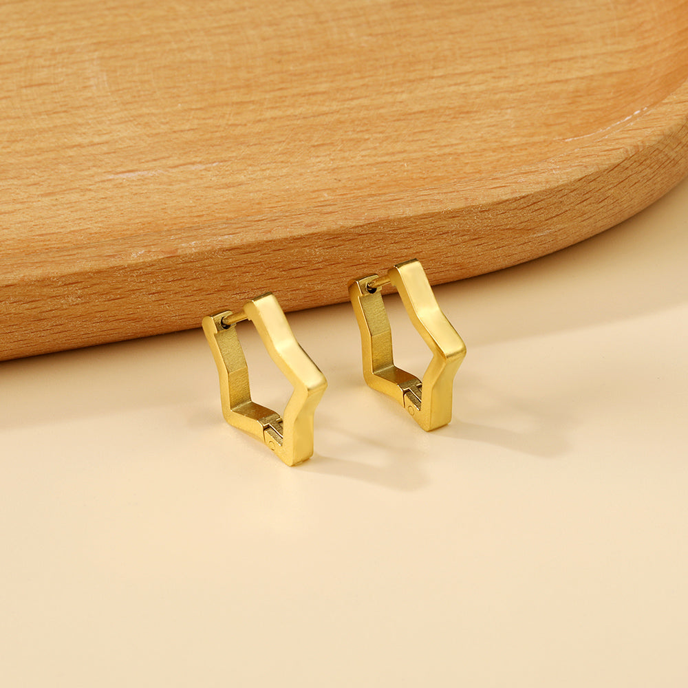 Star earrings 2.8*18*17.7mm asonjewelry