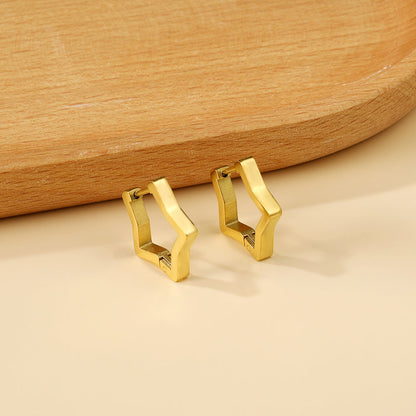 Star earrings 2.8*18*17.7mm asonjewelry