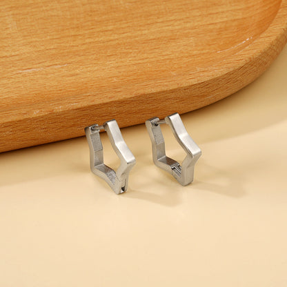 Star earrings 2.8*18*17.7mm asonjewelry