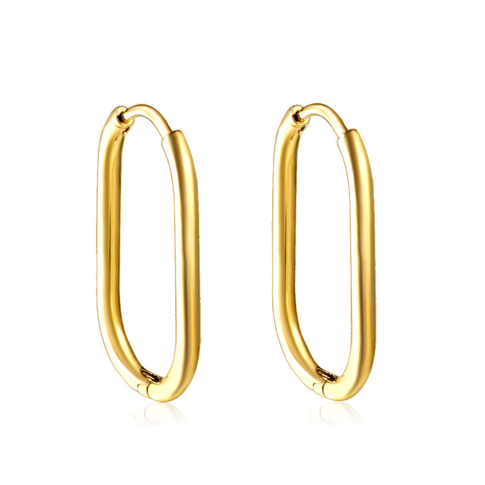 Wholesale U-shaped minimalist earrings for everyday wear asonjewelry