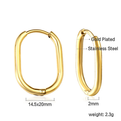 Wholesale U-shaped minimalist earrings for everyday wear asonjewelry