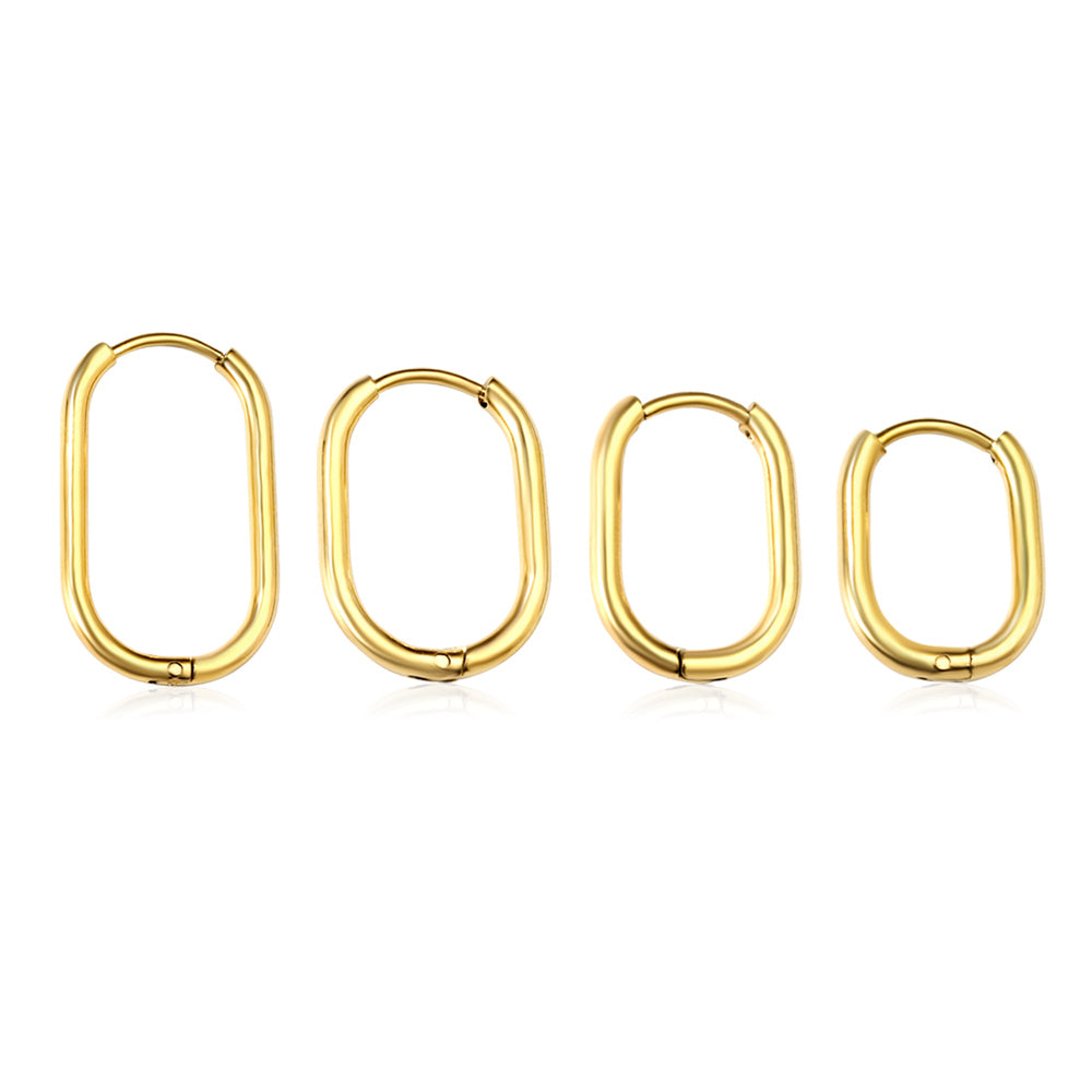 Wholesale U-shaped minimalist earrings for everyday wear asonjewelry