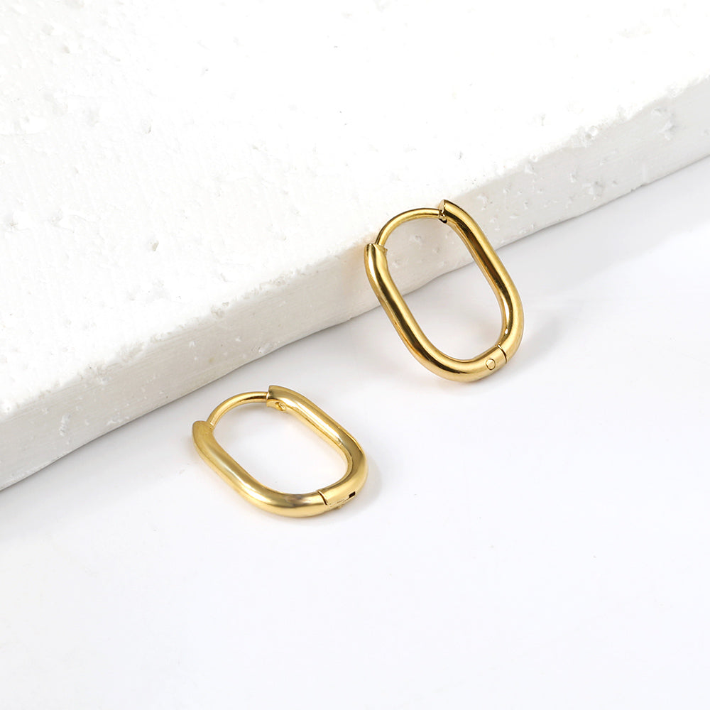 Wholesale U-shaped minimalist earrings for everyday wear asonjewelry