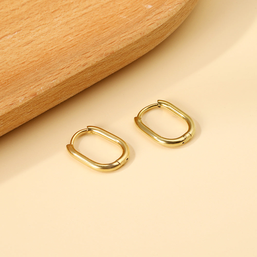 Wholesale U-shaped minimalist earrings for everyday wear asonjewelry