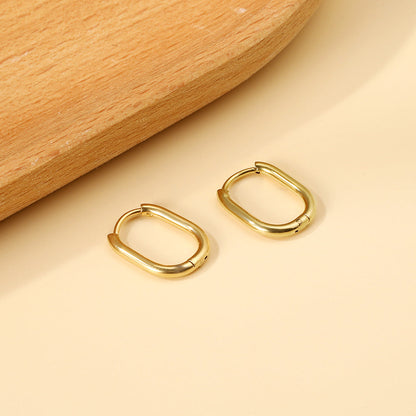 Wholesale U-shaped minimalist earrings for everyday wear asonjewelry